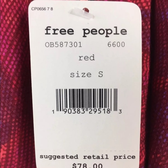 Free People Seasons in the Sun Blouse Lace Up Side - Picture 7 of 8